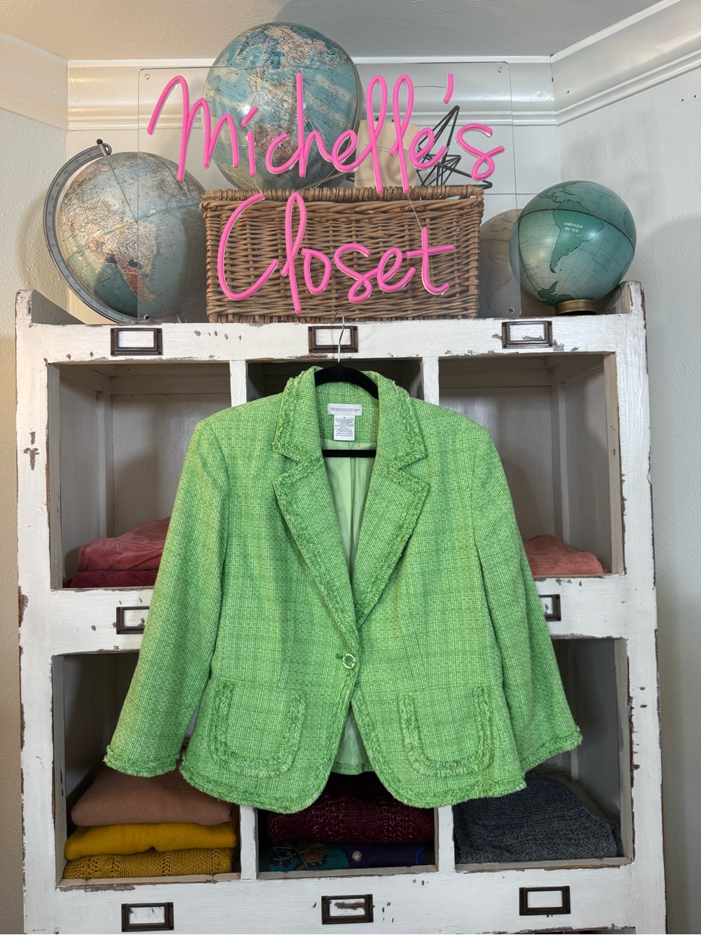 Vintage Worthington Green Tweed jacket